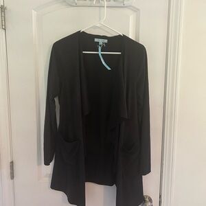 She + Sky Black Cardigan
